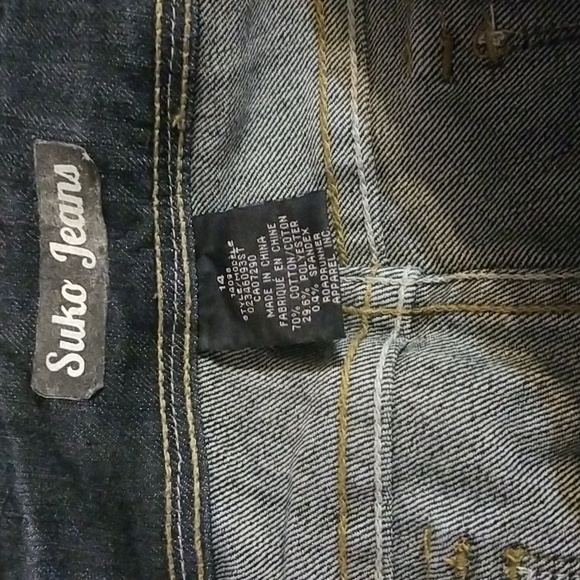 Suko Jean shorts in blue. Sz 14 - Picture 2 of 3